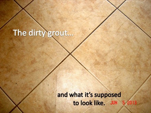 Grout Before and After