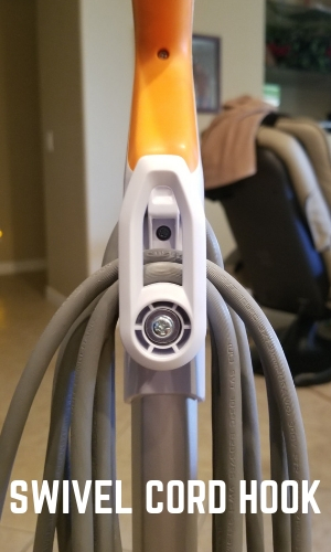 Swivel Power Cord Hook on the Bissell Steam Mop
